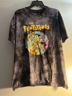 The Flintstones Graphic Tie-Dye T-Shirt